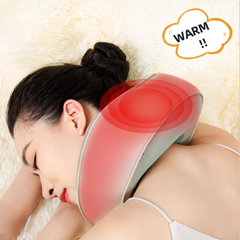 Bantal pijat leher berbentuk portabel